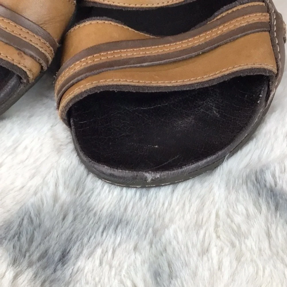 Merrell Brown Leather Slide Sandals Size‎ 7